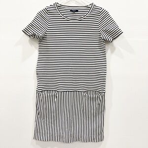 Madewell Dockside Striped Shift Dress Short Sleeve Crew Neck Casual XS